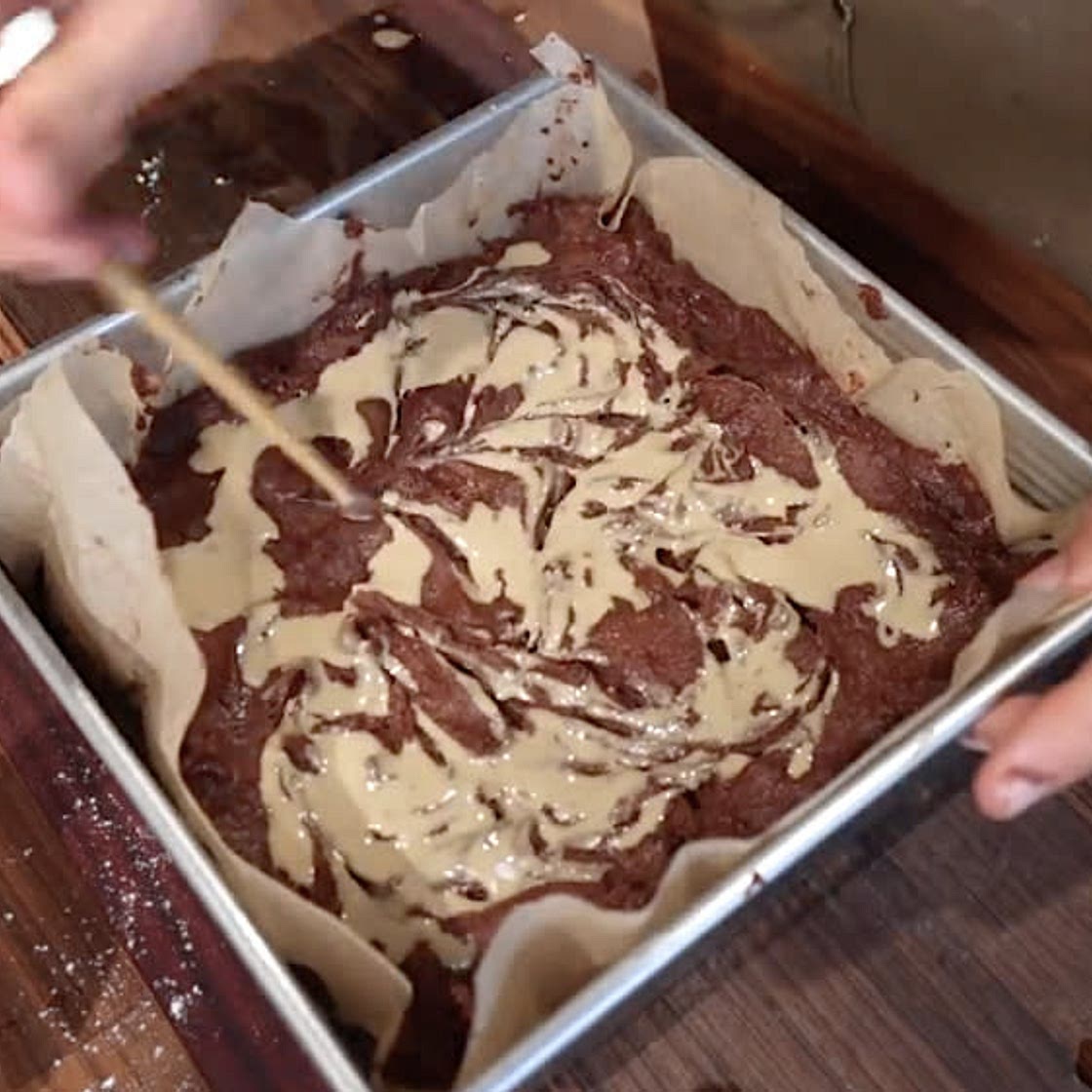 Sweet potato tahini brownies 