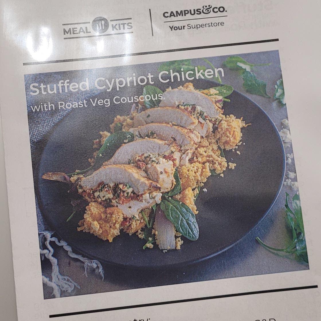 Stuffed Cypriot Chicken with Roast Veg Couscous