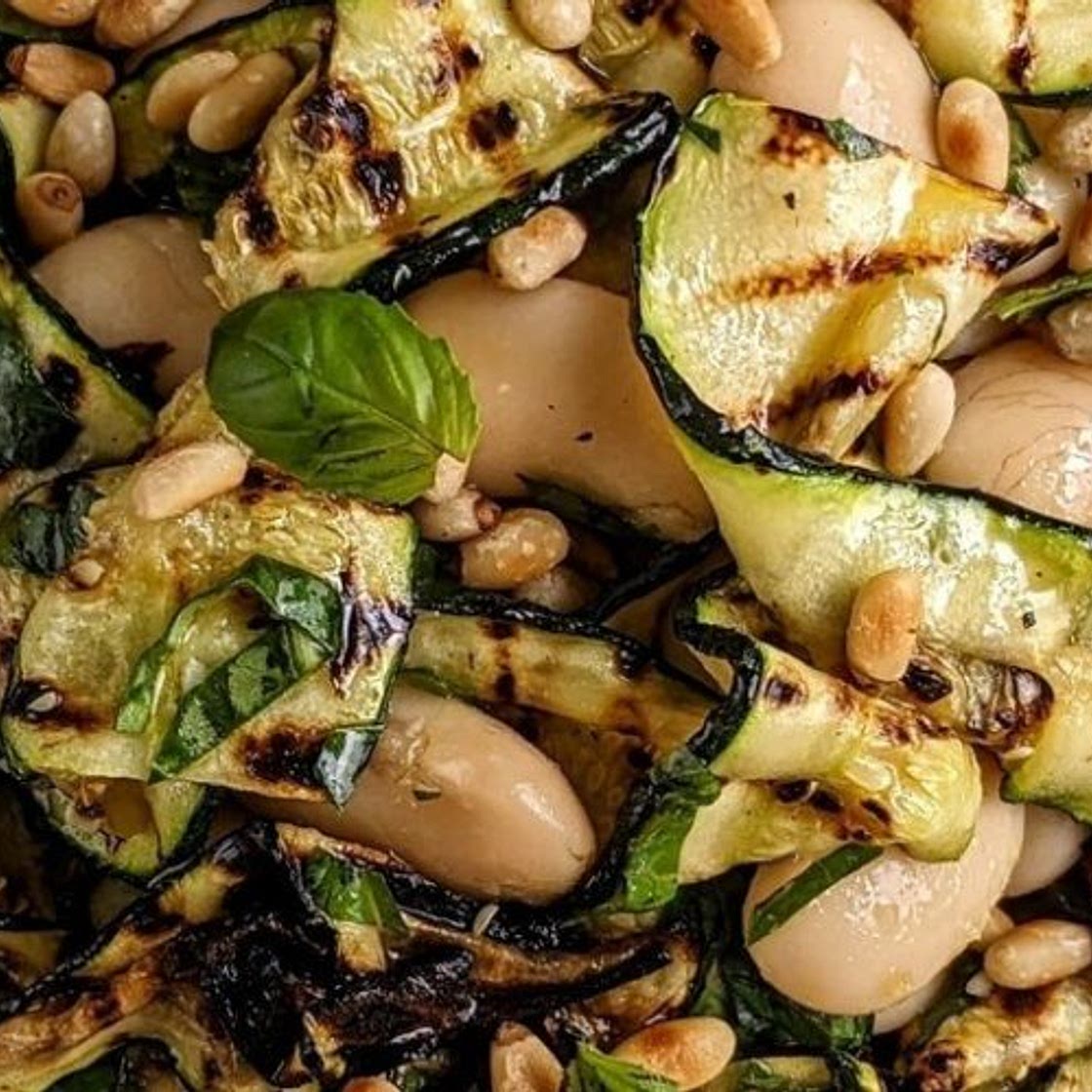 CHARGRILLED COURGETTE & BUTTERBEAN SALAD