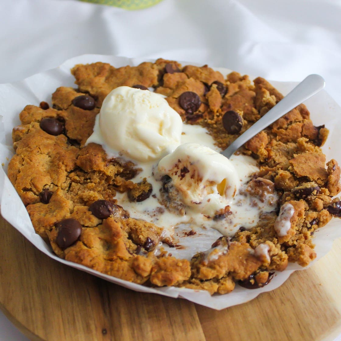 Air Fryer Chocolate Chip Cookie Skillet — salt n sprinkles