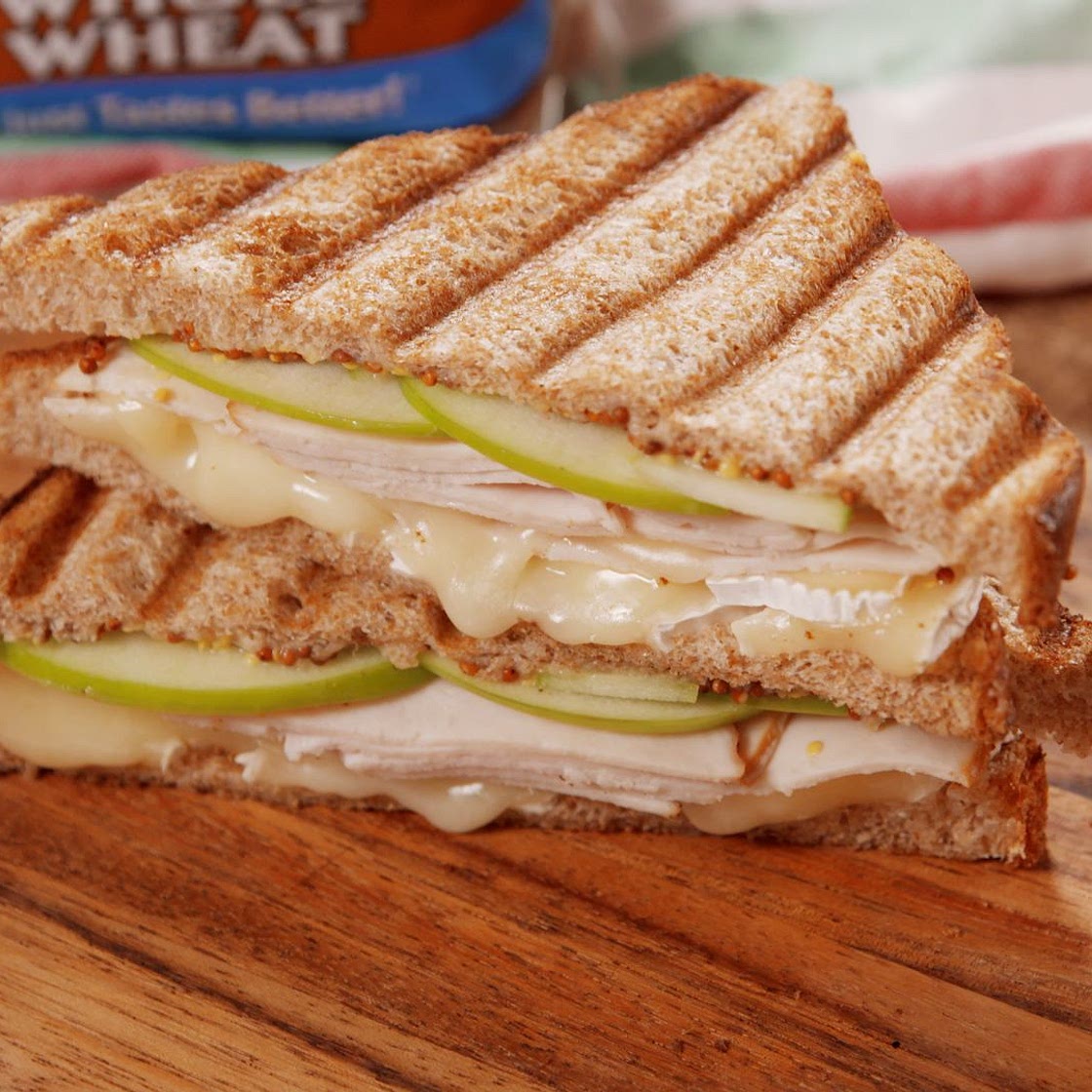 Turkey, Apple, Brie & Dijon Panini