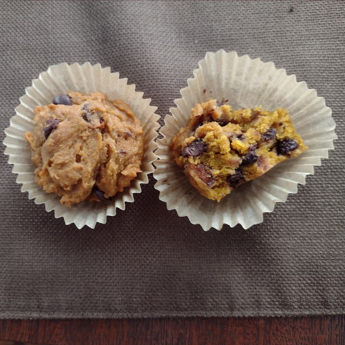 Vegan Pumpkin Muffins with Chocolate Chips