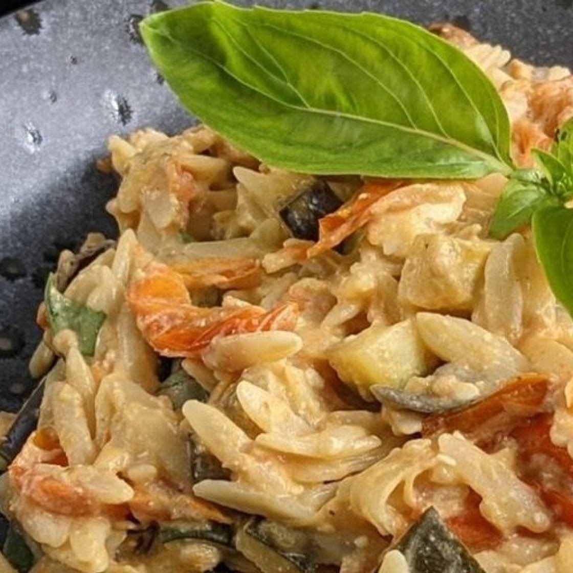 BAKED FETA AND SUMMER VEG ORZO