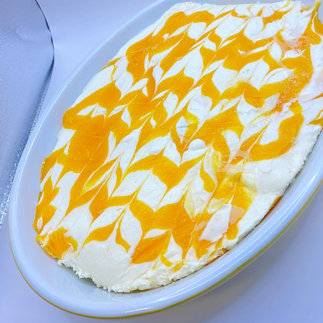 No Churn Peach Ice Cream