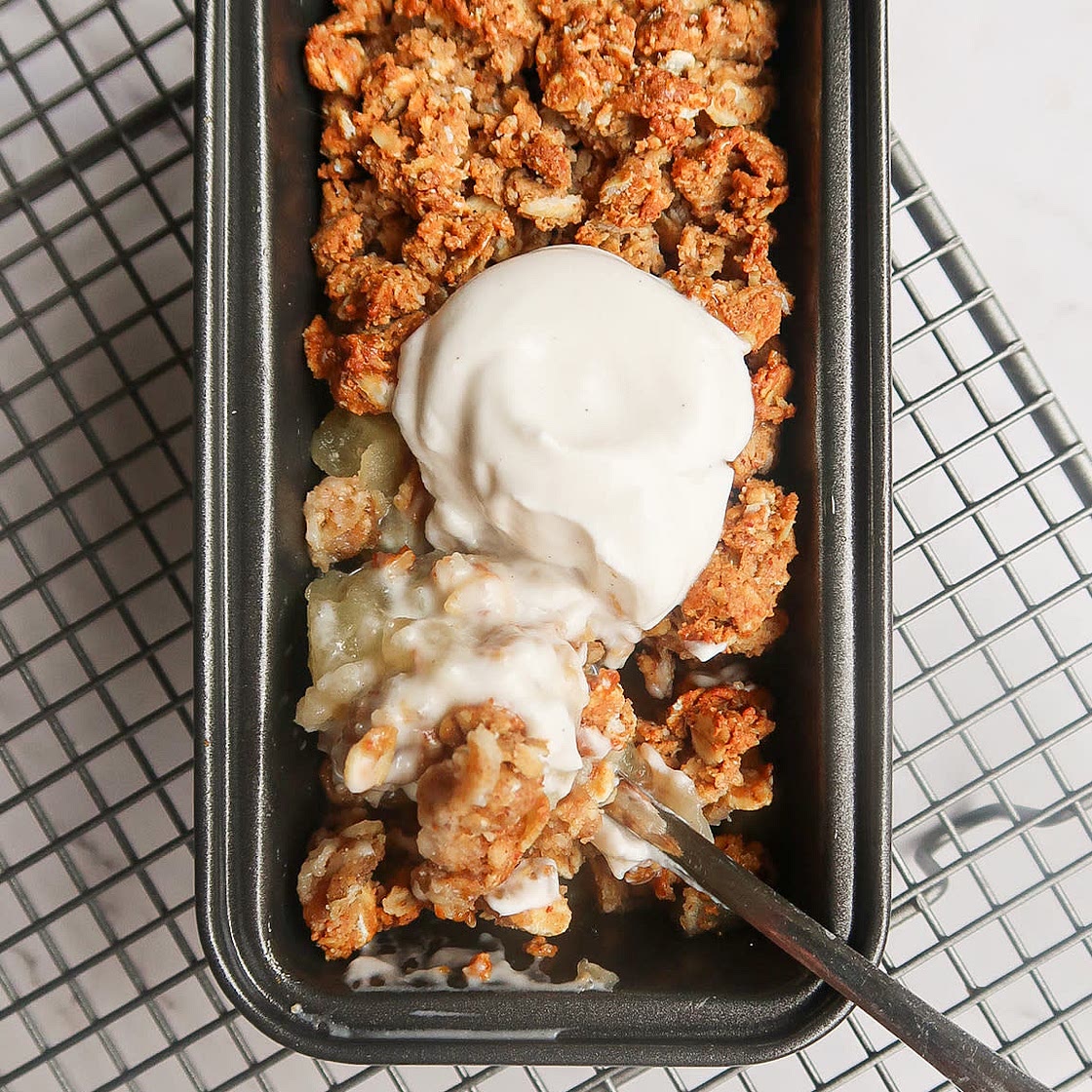 Single Serve Apple Crumble