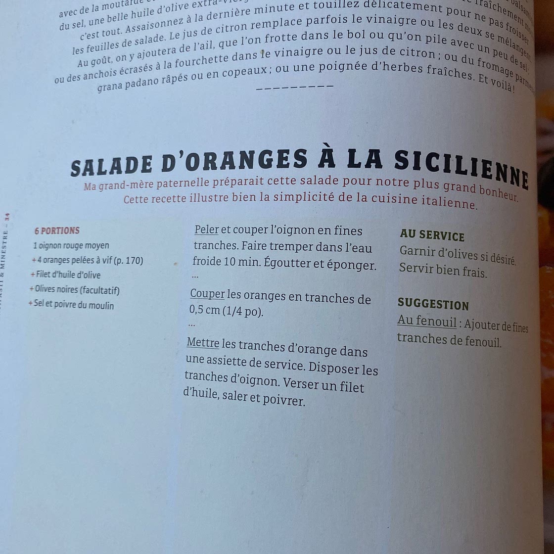 Salade d’oranges à la Sicilienne