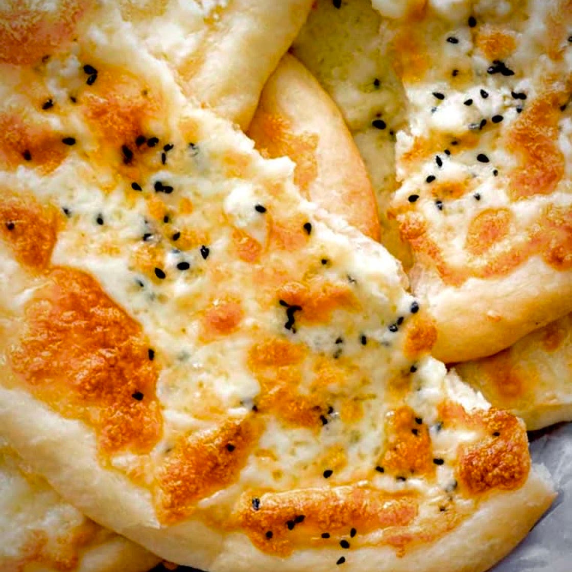 Man’oushe B’Jibneh  or Cheese Flatbread