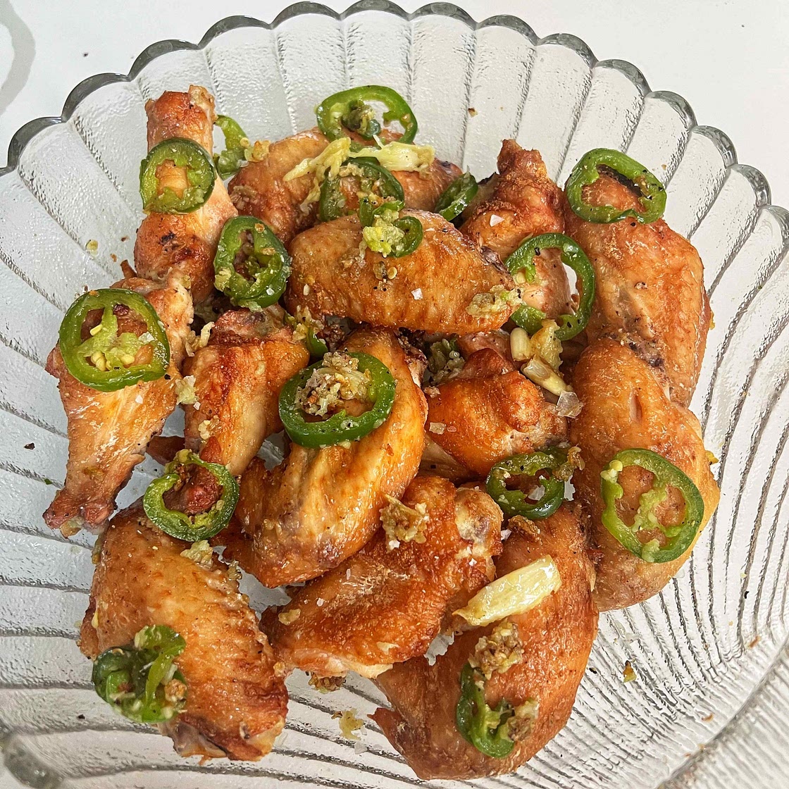Jalapeno Garlic Wings — Angiela Eats 
