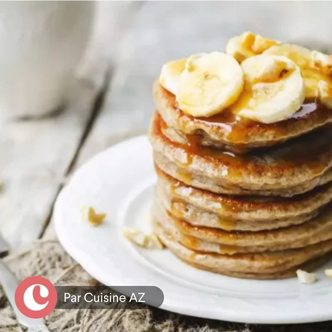 Pancakes heathly à la banane et aux flocons d'avoine