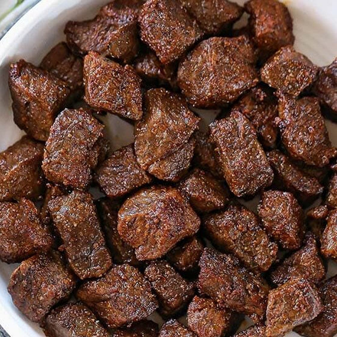Air Fryer Juicy Steak Bites - Keto Recipes