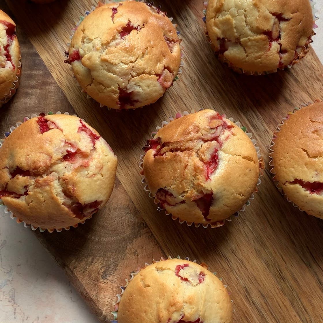 Strawberry muffins 🍓