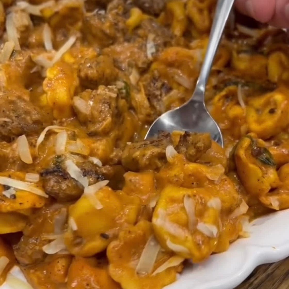Creamy Sausage & Tortellini 