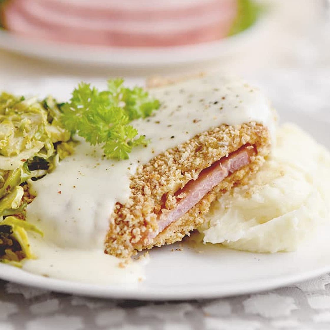 Oven-Fried Ham Steaks