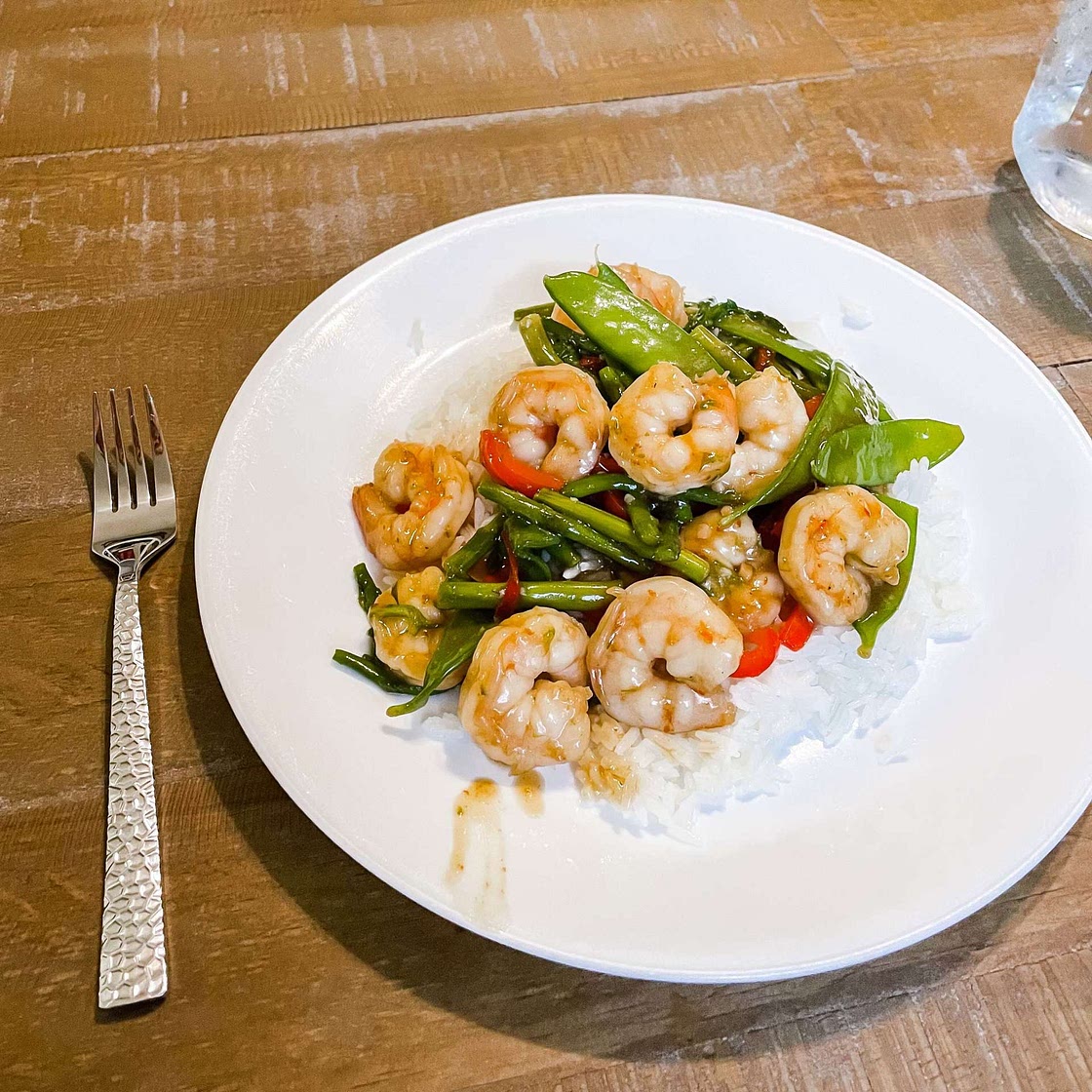 Garlic Shrimp Stir Fry