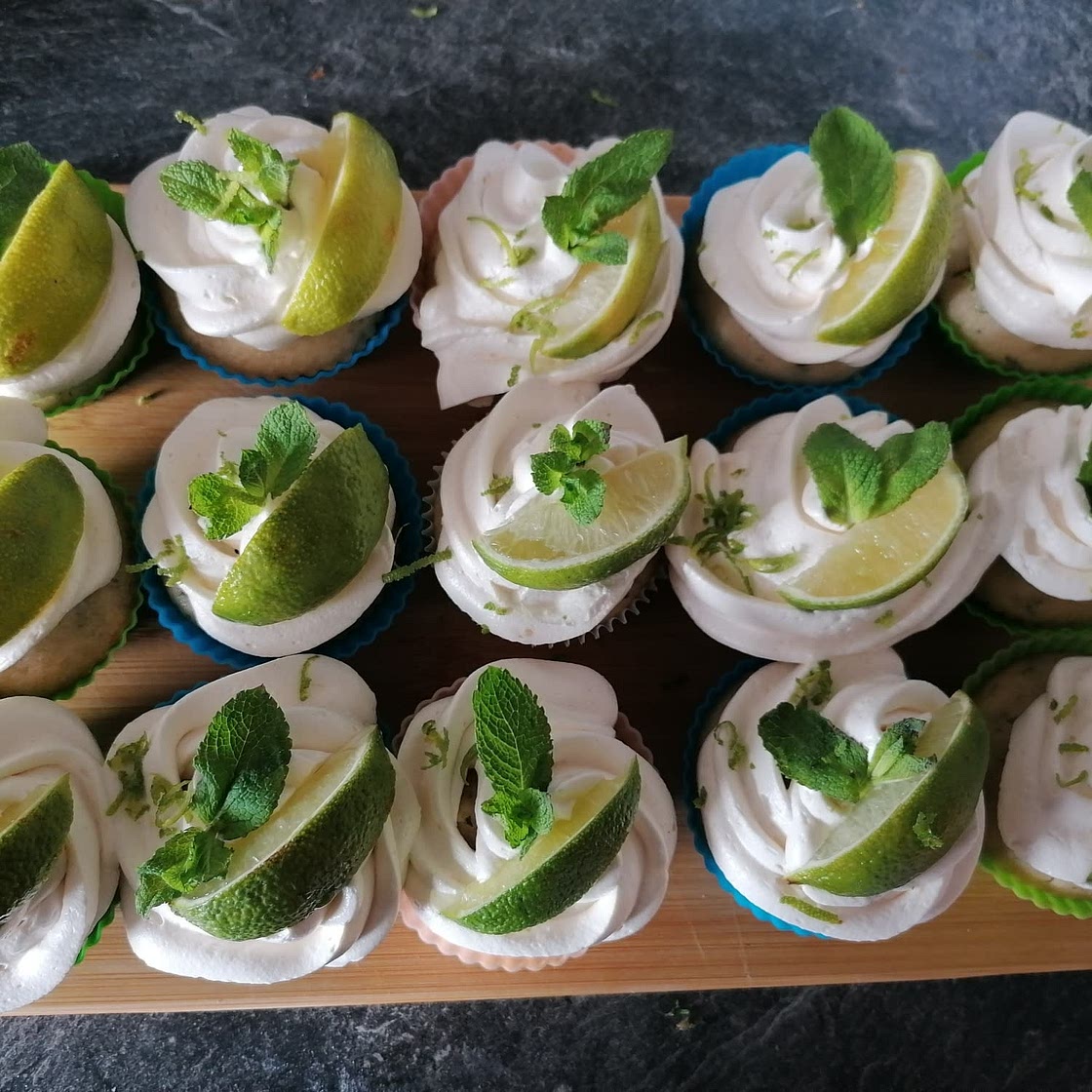 Fluffy Mojito Cupcakes