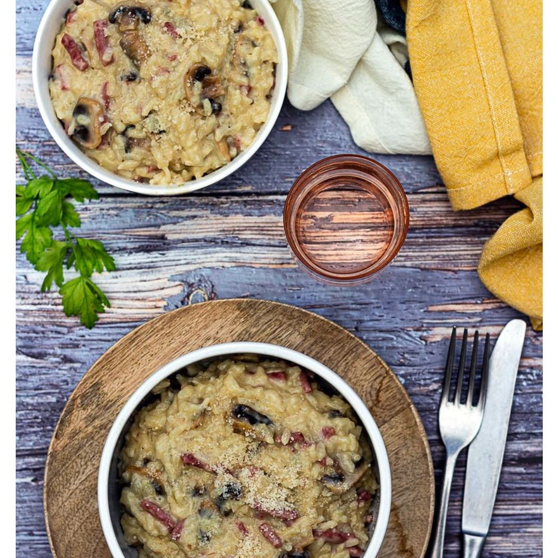 Risotto façon carbonara au Cookeo (ou sans)