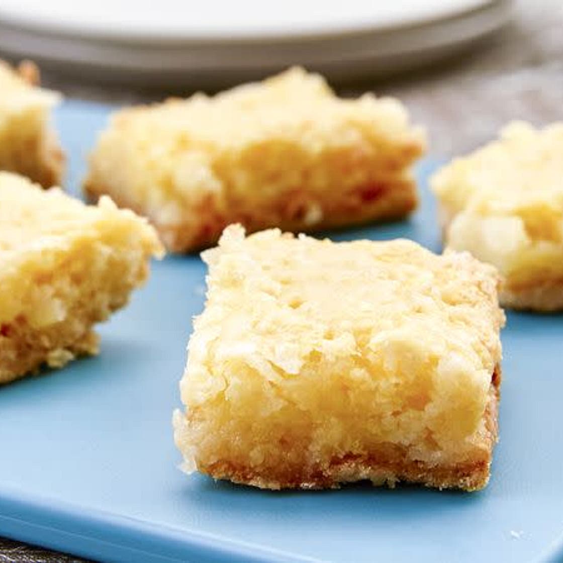 Glazed Lemon-Coconut Bars (Cooking for 2)