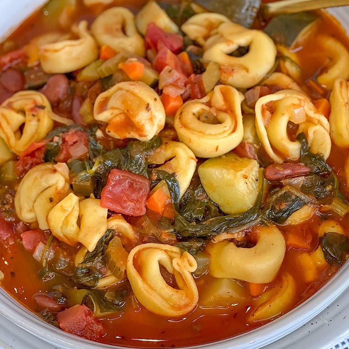Five Cheese Tortellini soup