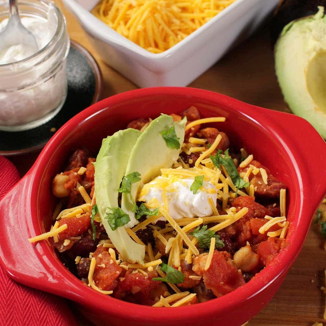 Vegetarian Chili For One