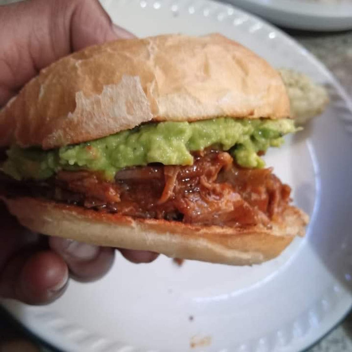 BBQ Beef Sliders w/ a Spicy Gauc.