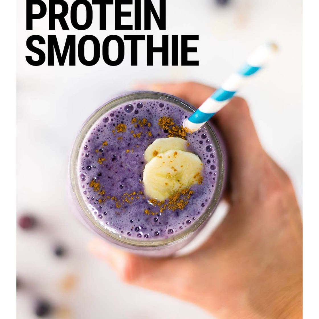 Blueberry Muffin Protein Smoothie
