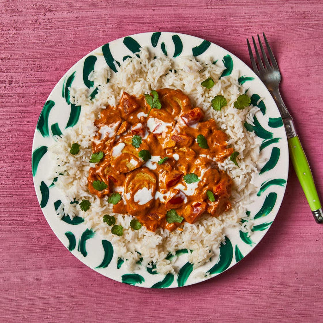 Plant-Based No Butter Chicken With Fragrant Rice