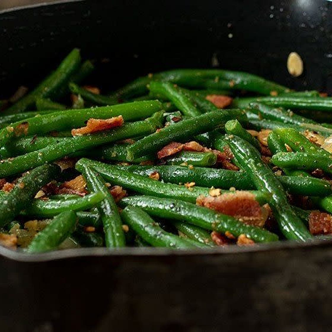 Huey Green Bean and Bacon Stir Fry