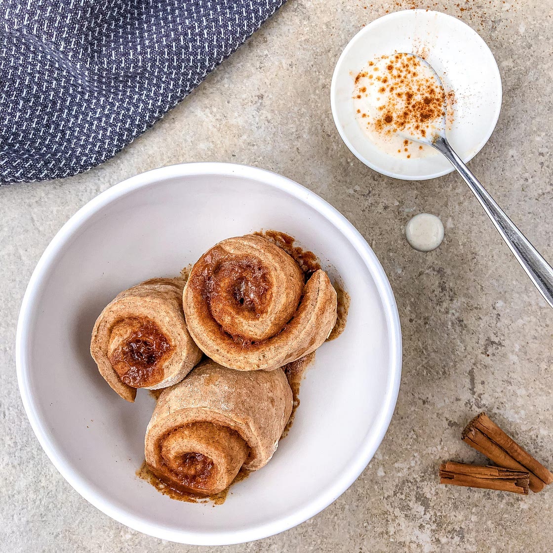 Microwaved Cinnamon Rolls