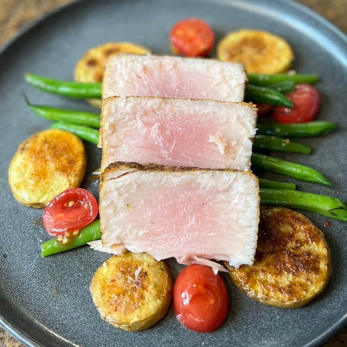 Pan Seared Opah Nicoise Salad