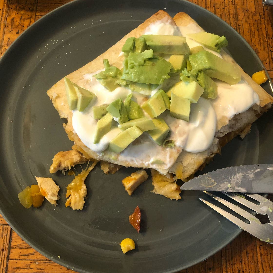 Chicken Chili Sheet Pan Quesadilla