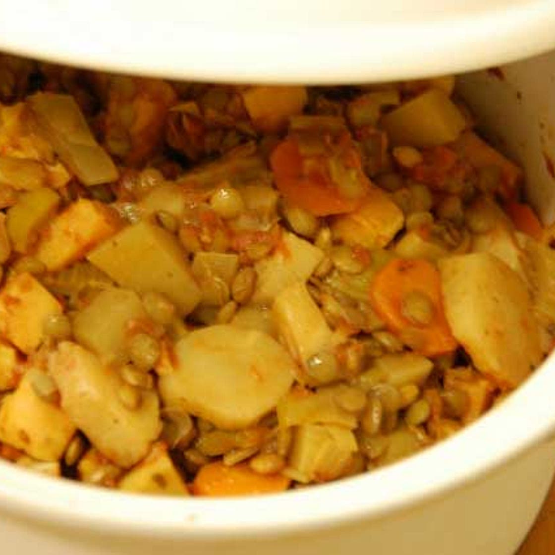 Winter Lentil And Vegetable Casserole Recipe
