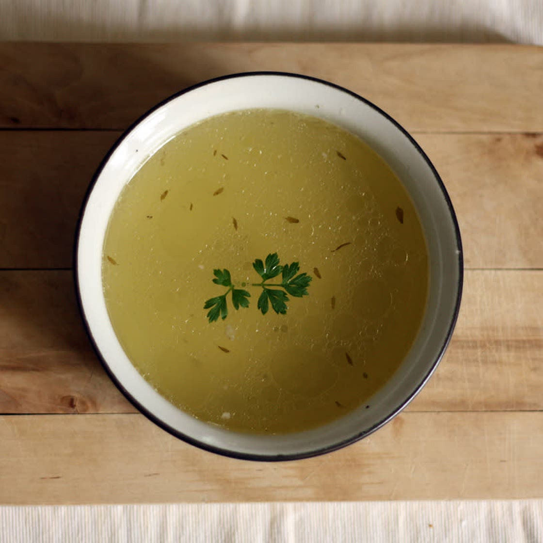 Chicken Broth Soup شوربة مرقة الدجاج