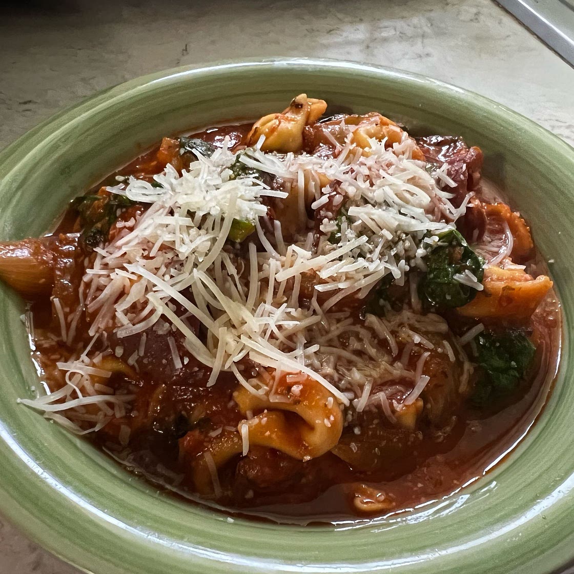 Italian Sausage Tortellini Skillet