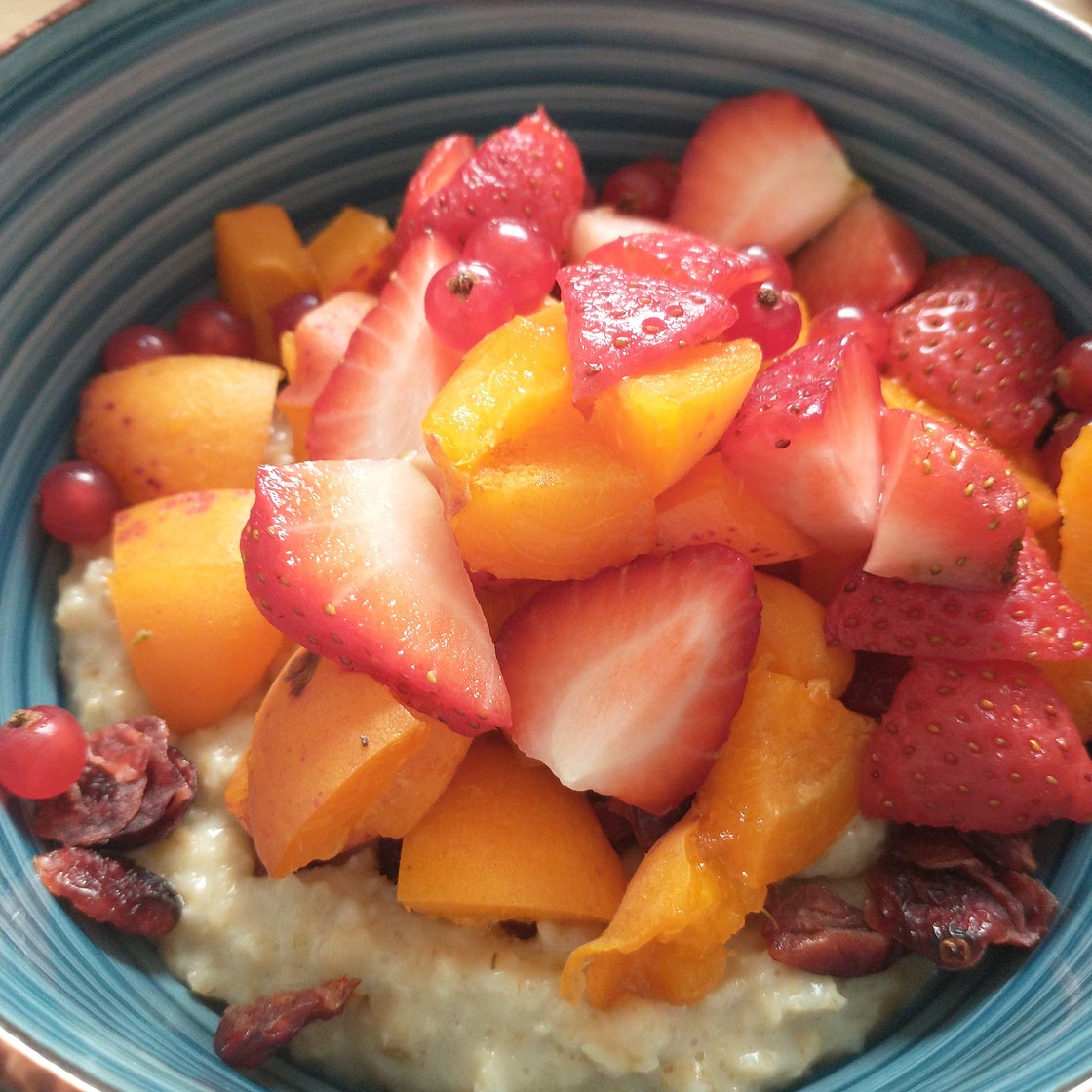 Porridge fruits frais