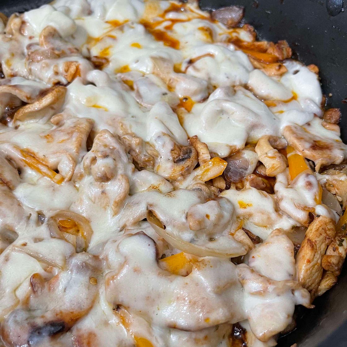 Chicken and mushroom sandwich