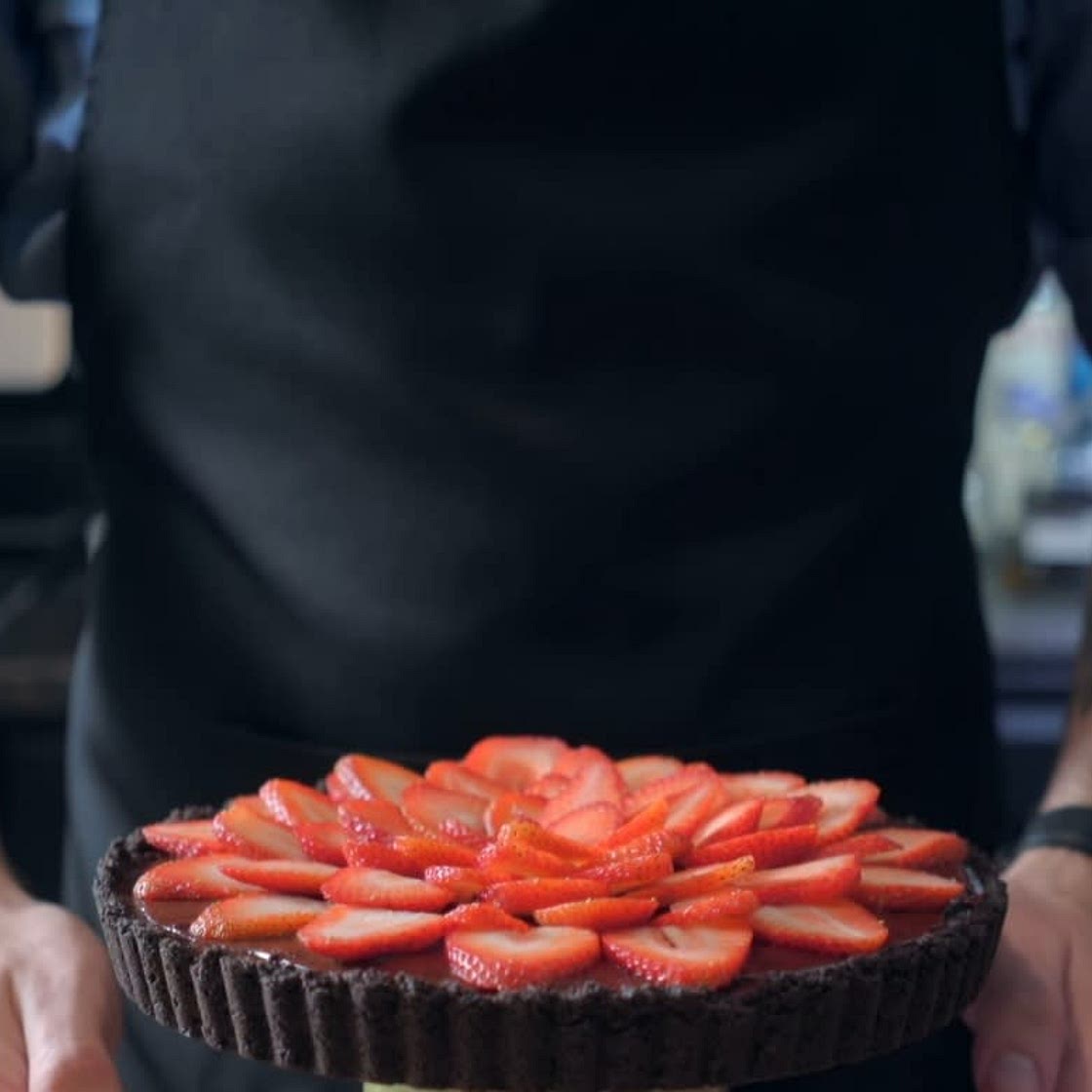 Chocolate Strawberry Oasis Pie