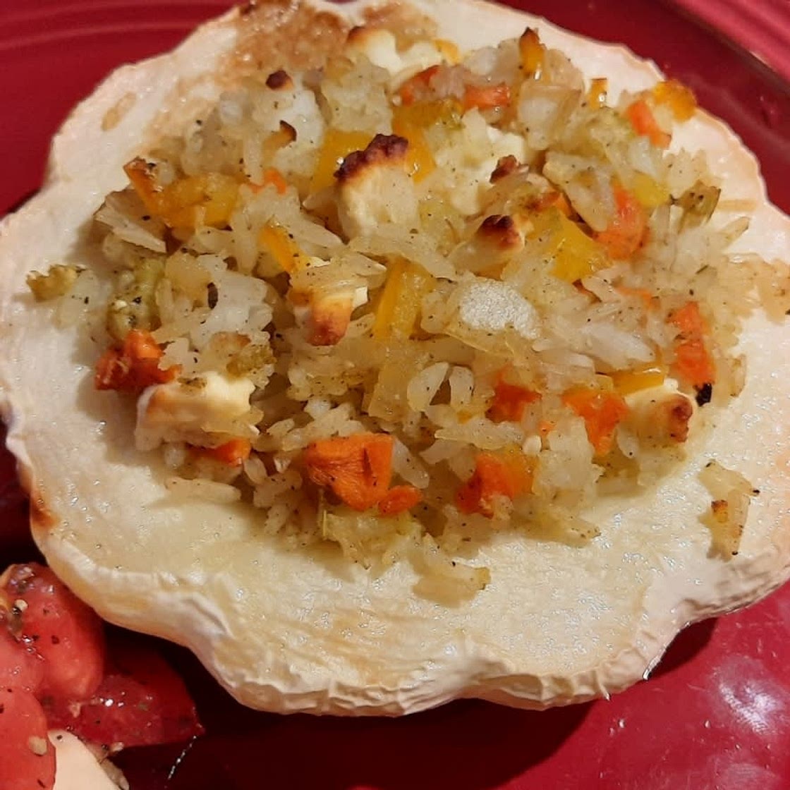 Vegetarian Stuffed Patty Pan Squash