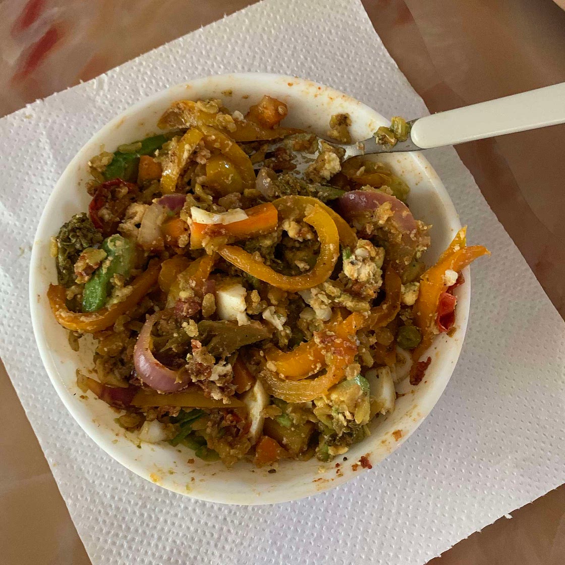 Cooked Rainbow Salad