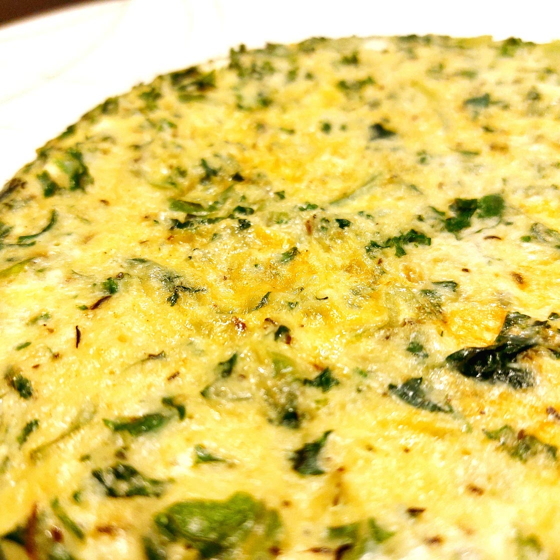 Frittata - Kale and ricotta