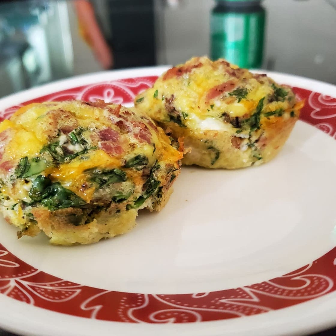 Cheesy Bacon Egg Muffins