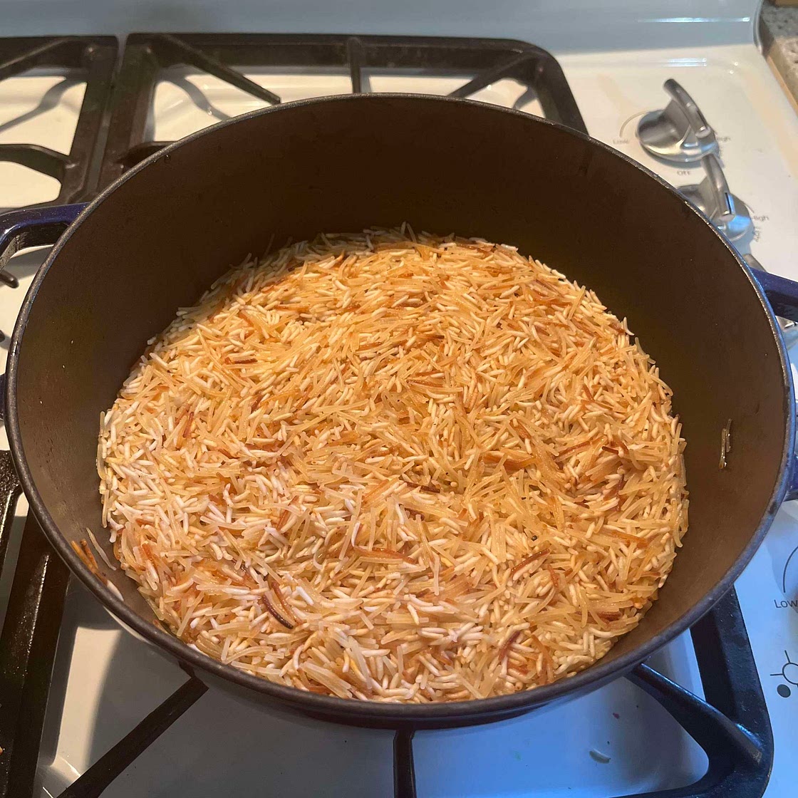 Lebanese rice - vermicelli rice pilaf