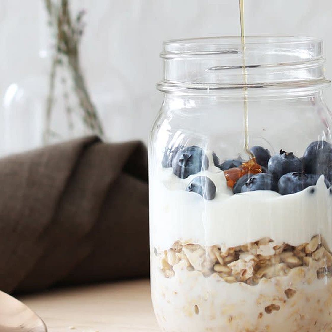 Blueberry Honey Overnight Oats