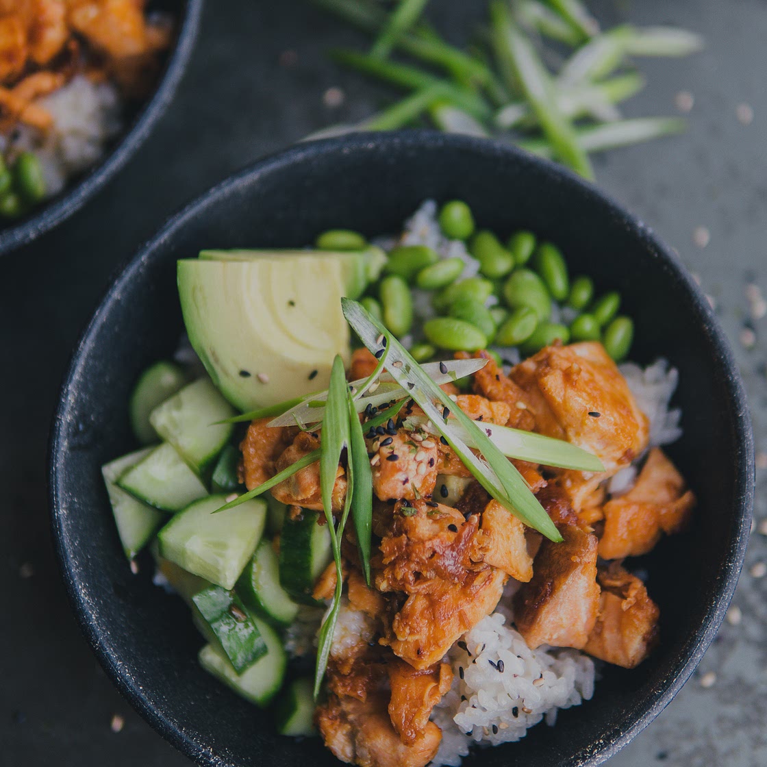 Teriyaki Salmon Bowls - Feeding The Frasers