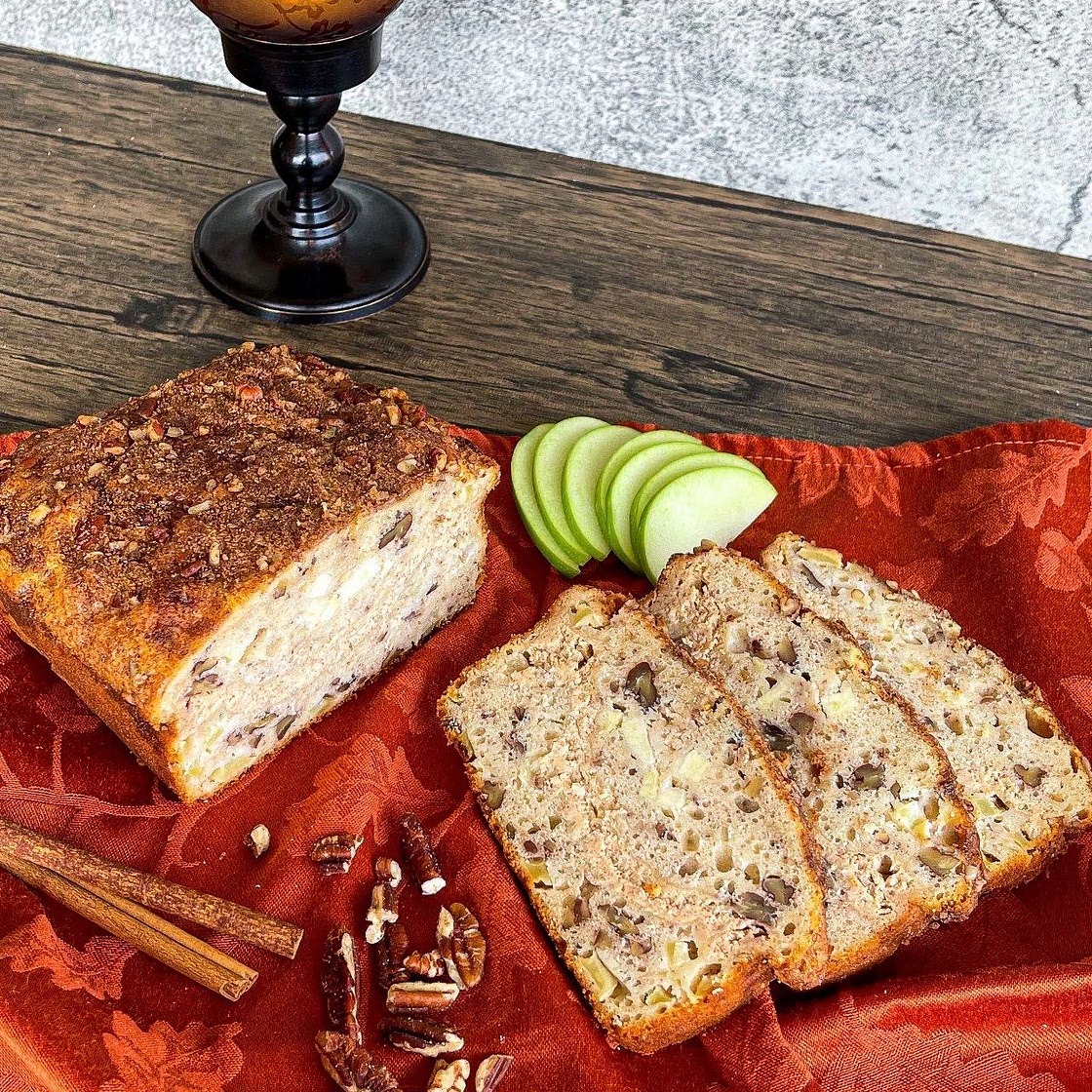 Cinnamon Cheesecake Stuffed Apple Bread