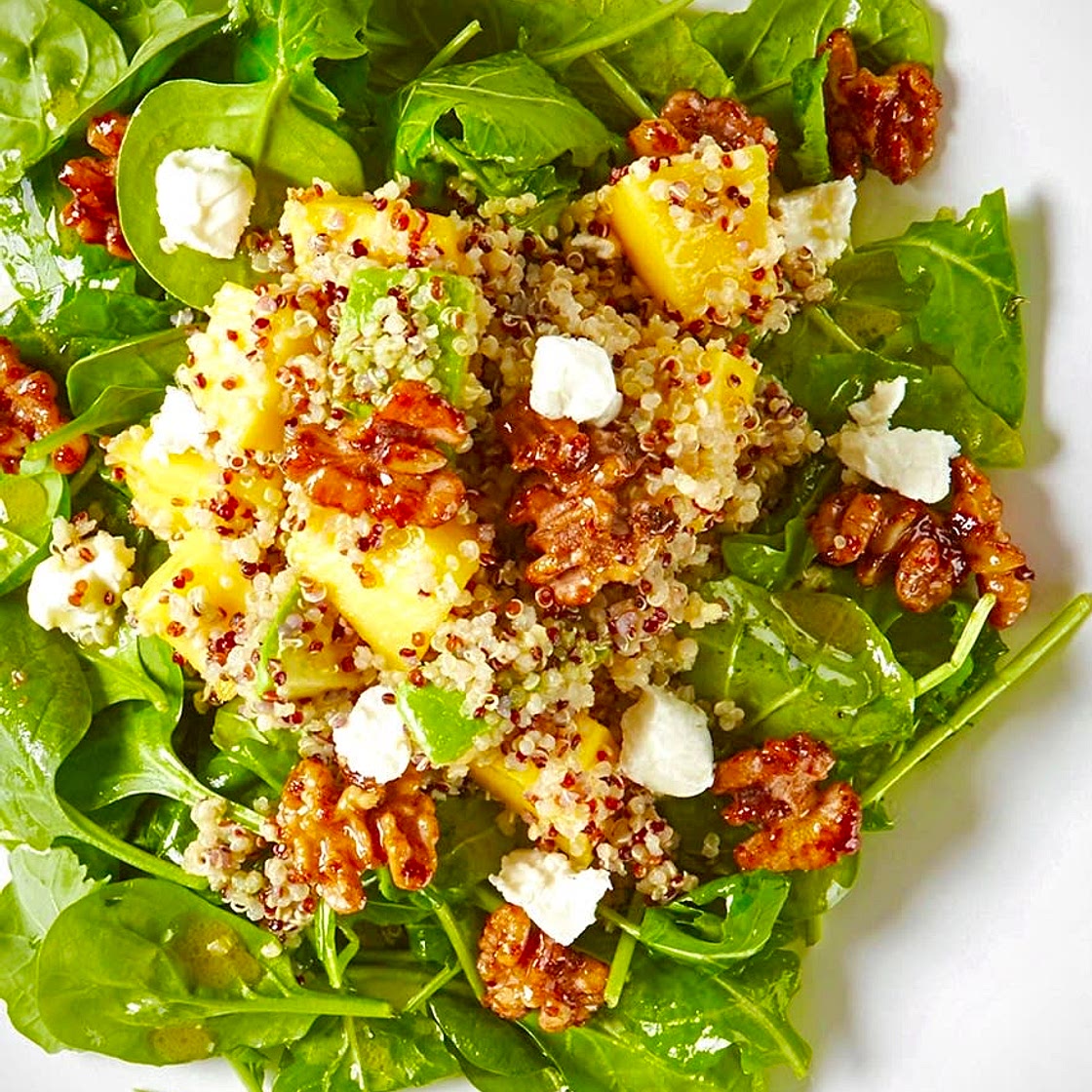 Spinach, Pineapple & Quinoa Salad