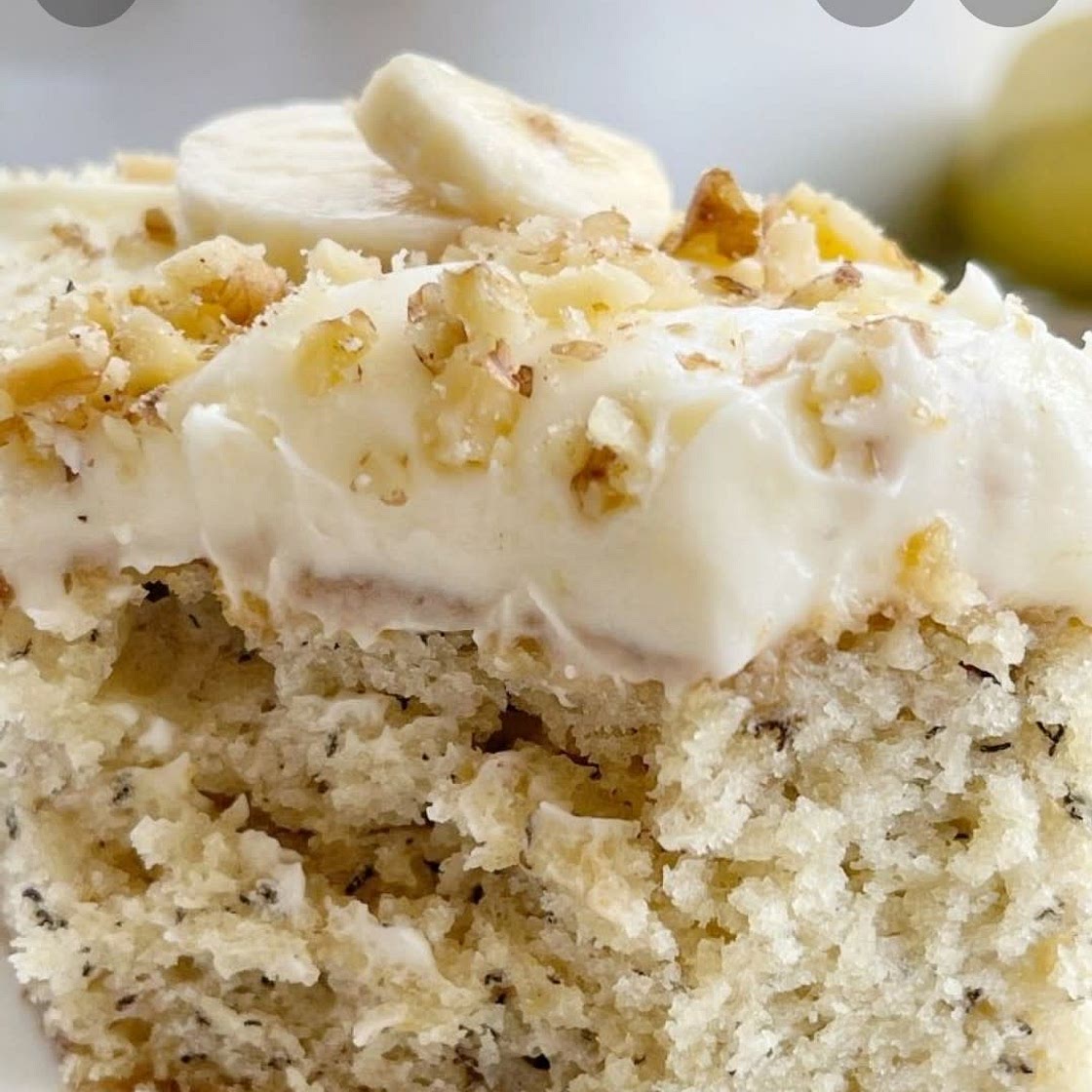Banana Nut cream cheese Cake