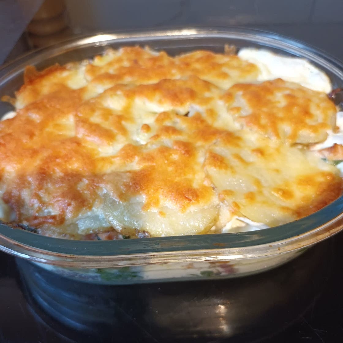 Salmon and potato bake