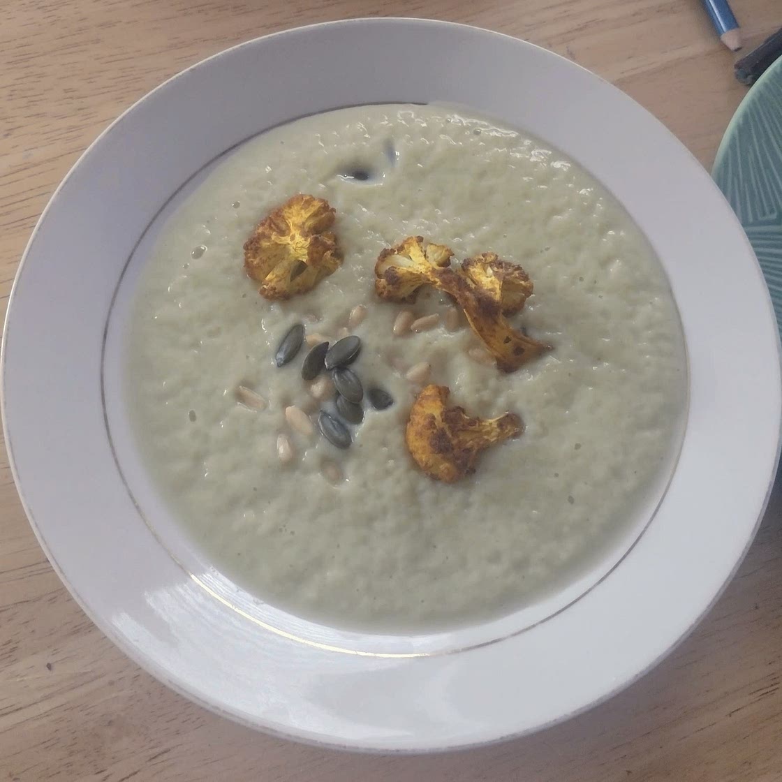 Cauliflower and leek soup