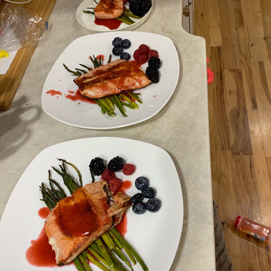 raspberry salmon