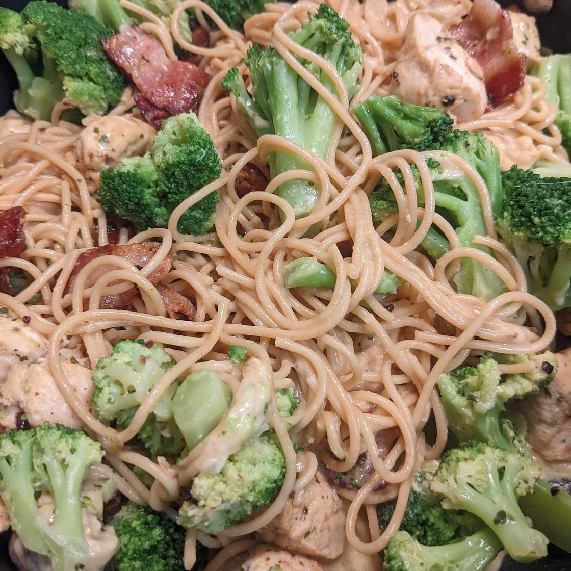 Whole Wheat Spaghetti Carbonara